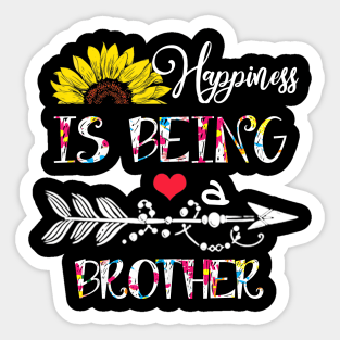 Happiness is being a brother mothers day gift Sticker